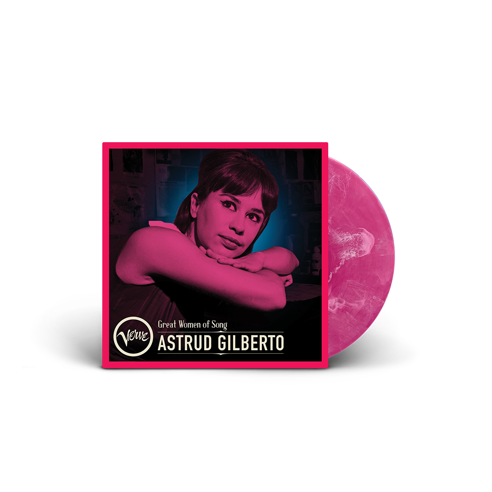 Astrud Gilberto: Great Women Of Song: Astrud Gilberto - 1LP Neon Pink + Black Marble Effect