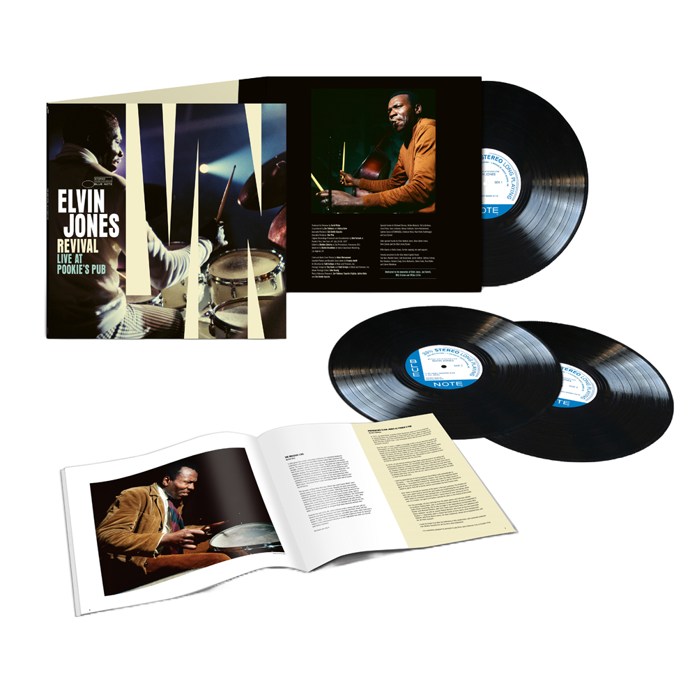 Elvin Jones - Revival: Live at Pookie's Pub - LP Pack Shot