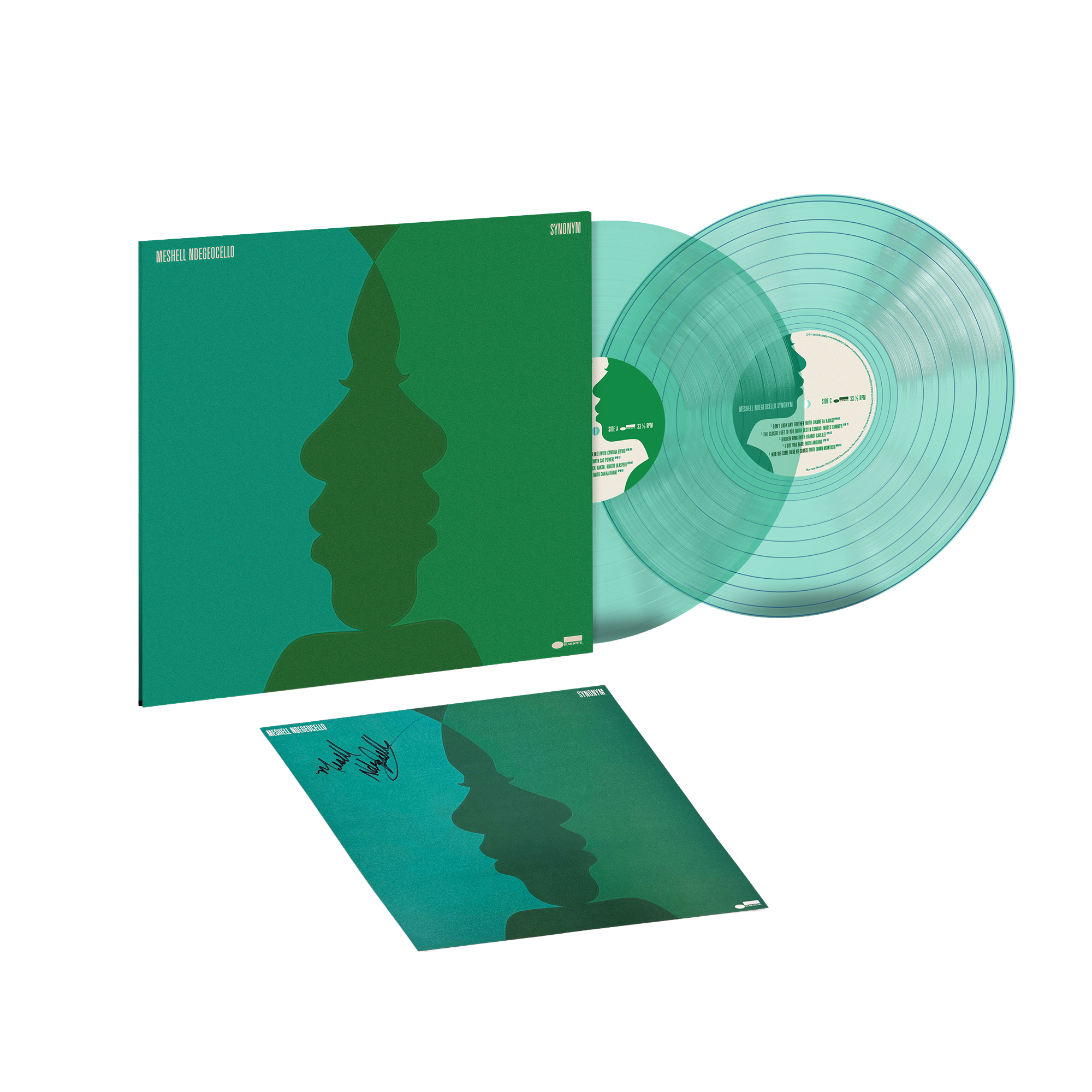 Meshell Ndegeocello: Synonym 2LP Coke Bottle Green + Signed Art Card