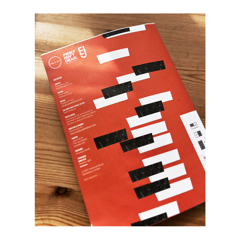 Posterzine® #02: The Piano Issue, Thelonious Monk Poster + History Of Jazz Piano 12” x 12” Print (Exclusive Bundle)