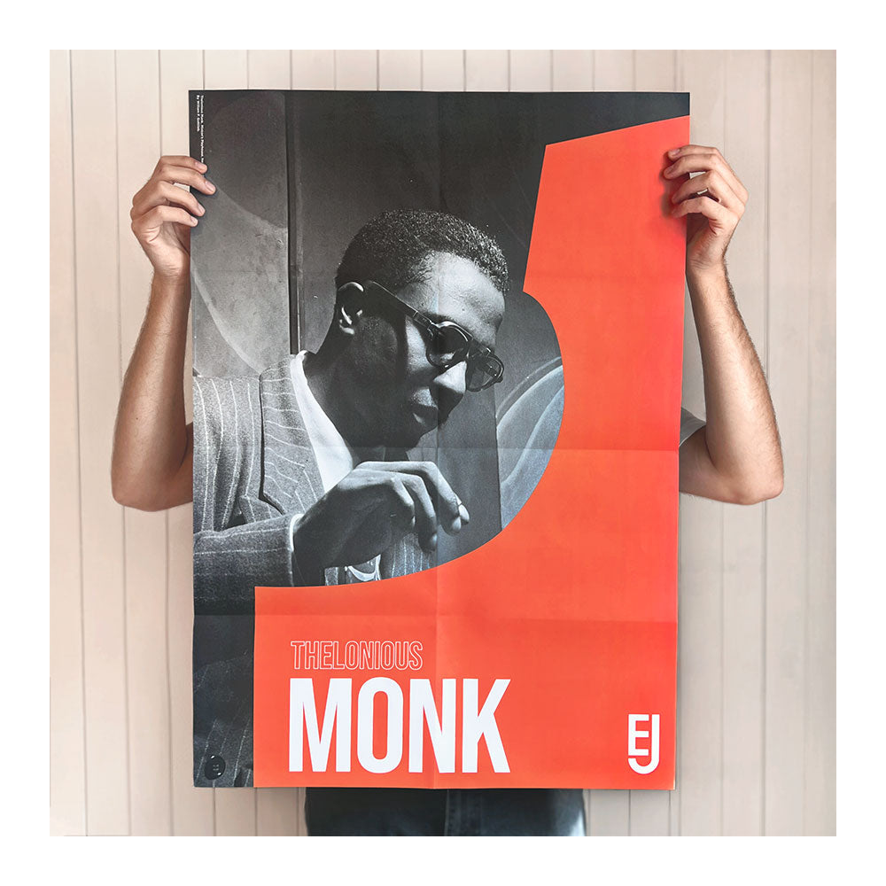Posterzine® #02: The Piano Issue, Thelonious Monk Poster + History Of Jazz Piano 12” x 12” Print (Exclusive Bundle)