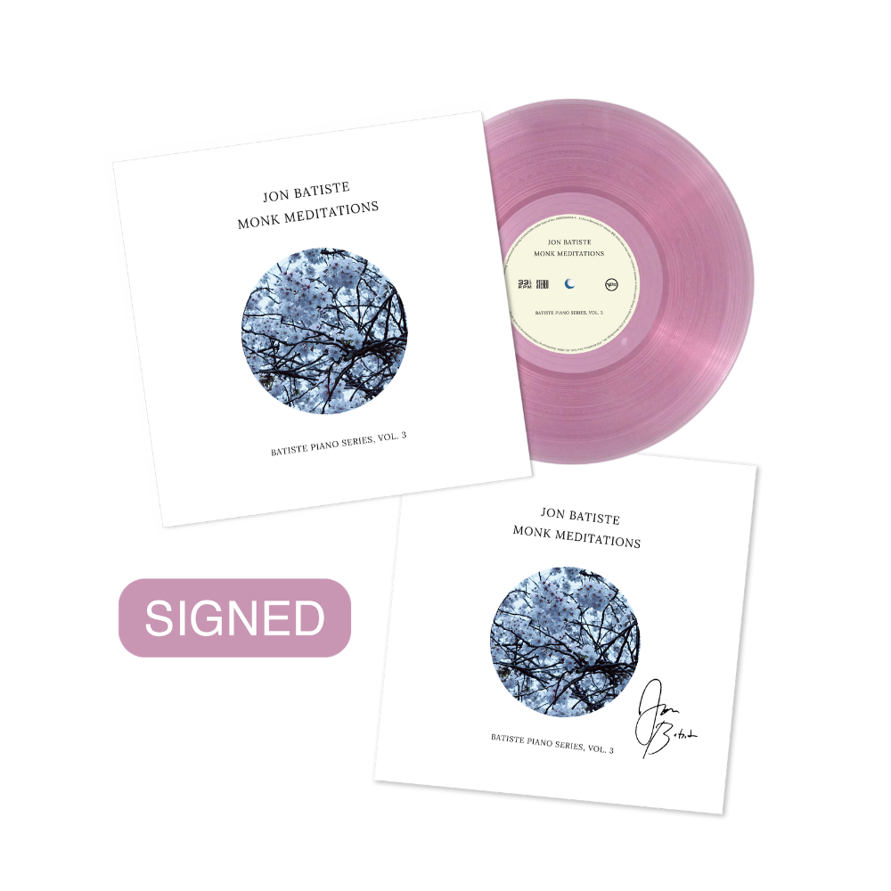 Jon Batiste: Monk Meditations Signed Cherry Blossom lp